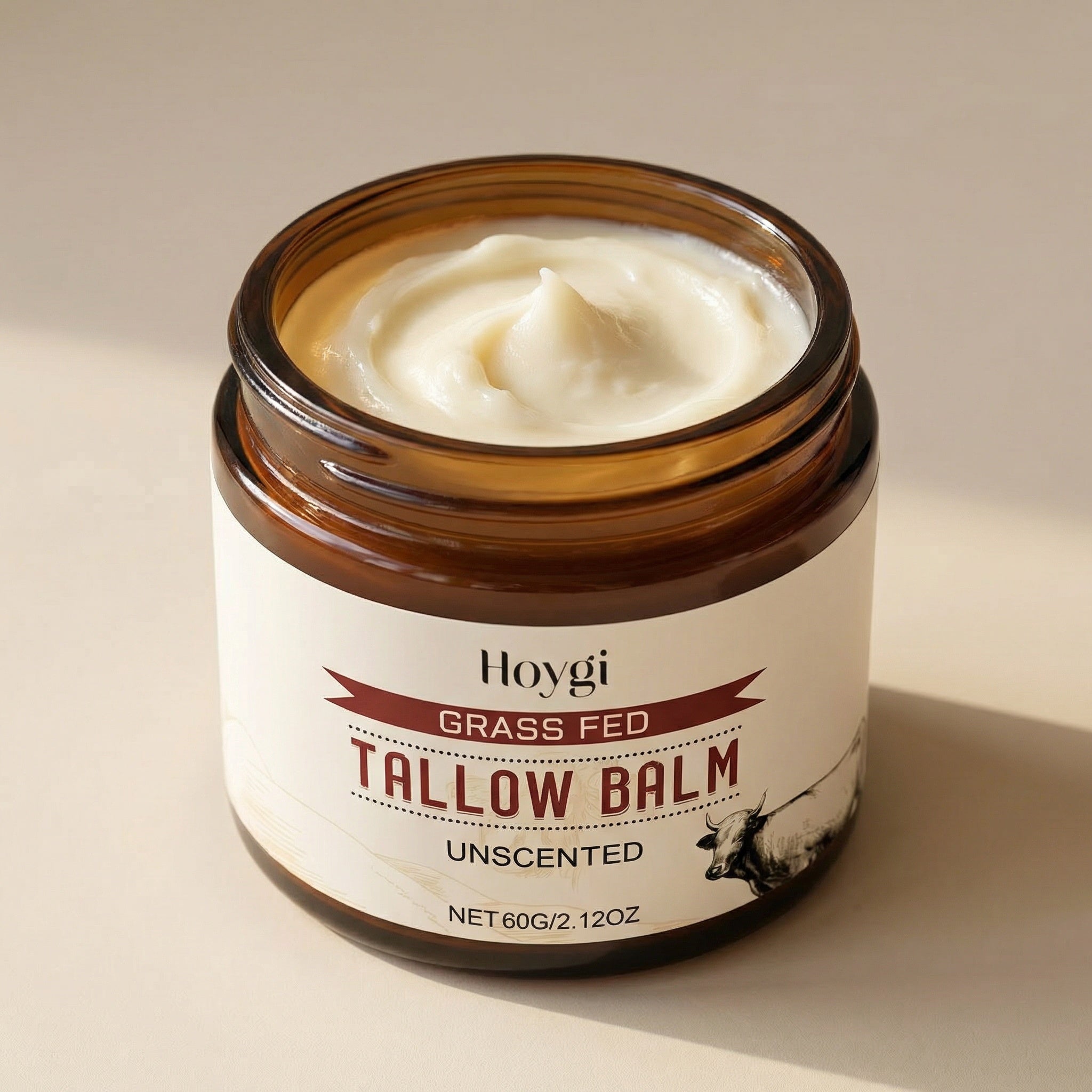 Grass-Fed Beef Tallow Moisturizer (Unscented)